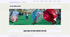 Desktop Screenshot of bayareabubblesoccer.com