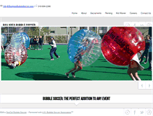 Tablet Screenshot of bayareabubblesoccer.com